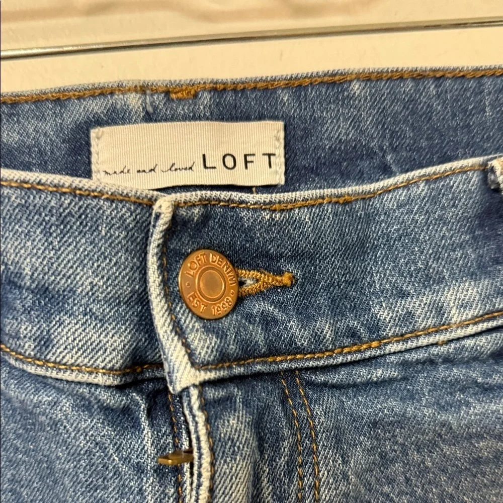 LOFT Denim Jean Shorts Blue